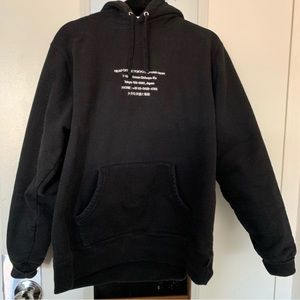 Black supreme hoodie